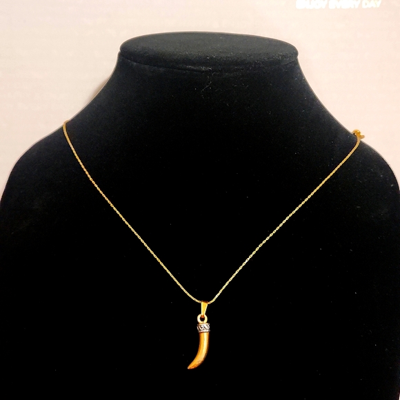 Alex & Ani Golden Animal Tooth Necklace - Picture 2 of 7